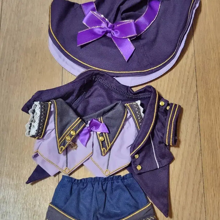 [BUNJANG] 20cm Doll Purple Wizard Outfit / 20cm 의상 솜인형 무속성 보라 마법사 옷장