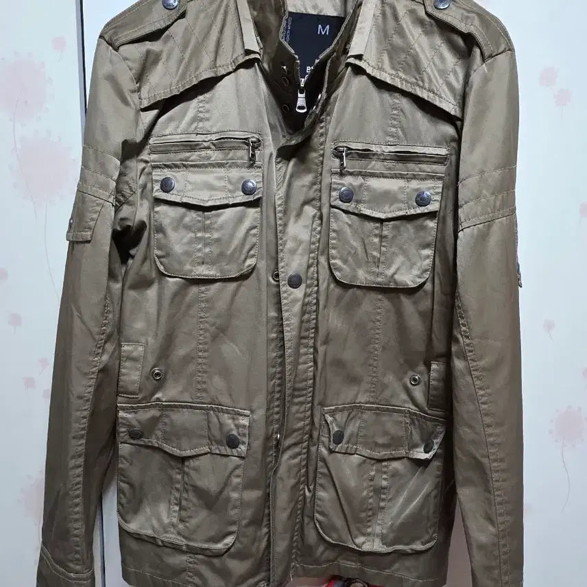 [BUNJANG] Basic Military Field Jacket (Khaki) - Size M / 베이직 패션 밀리터리 야상 M사이즈