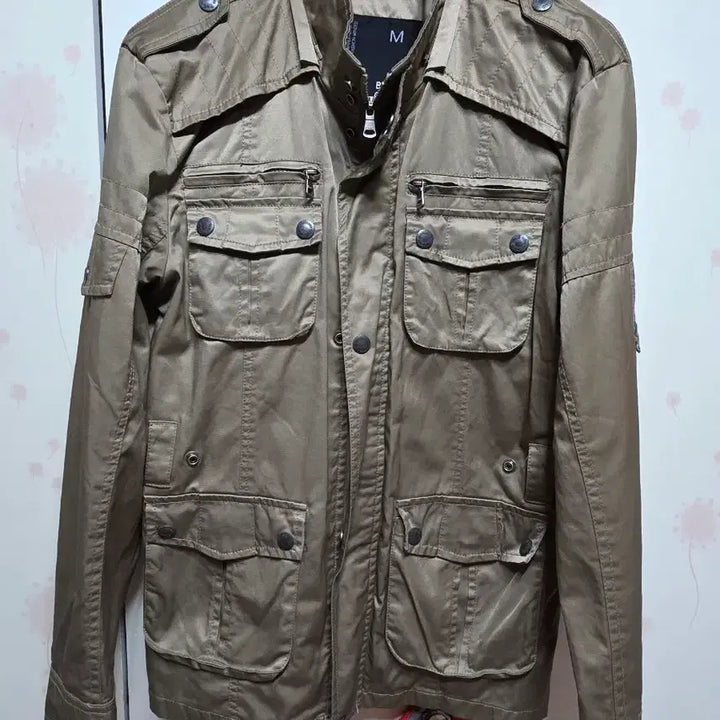 [BUNJANG] Basic Military Field Jacket (Khaki) - Size M / 베이직 패션 밀리터리 야상 M사이즈