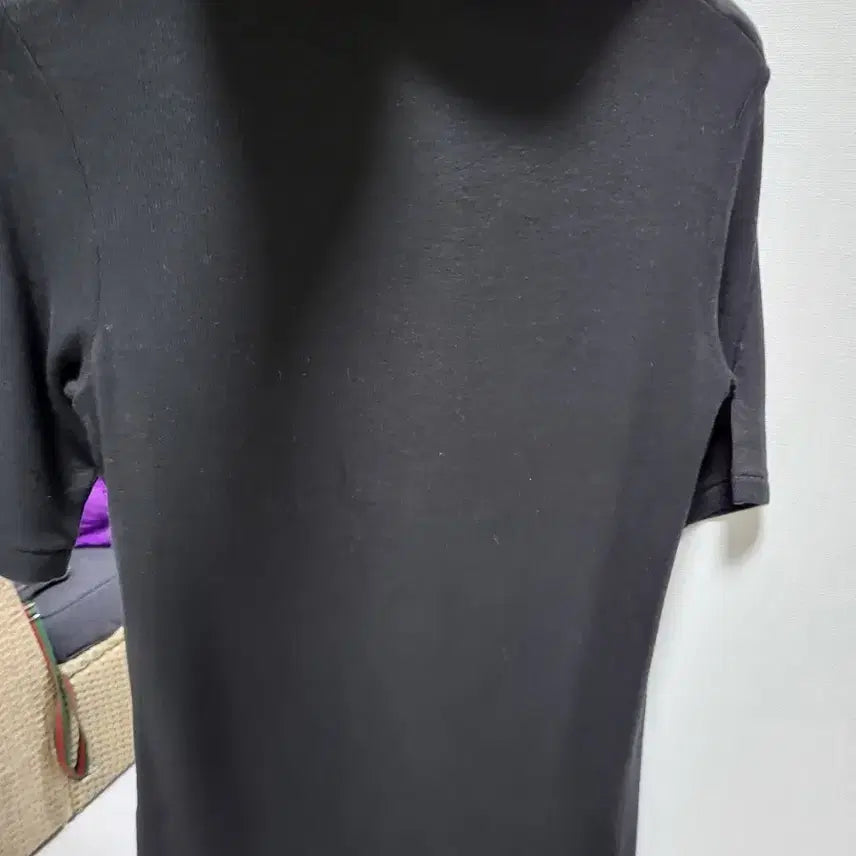 [BUNJANG] Black Tencel Short Sleeve Top / (새제품) 아주 부드러운 블랙 실켓 텐셀반소매 티~66