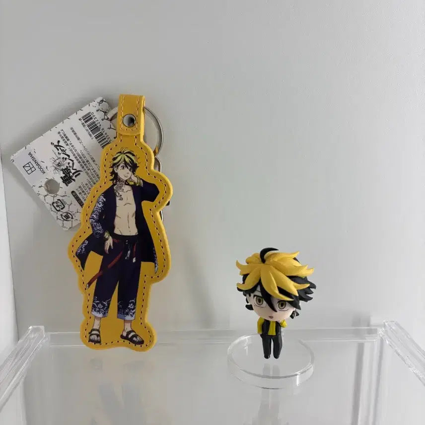[BUNJANG] Tokyo Revengers Kazutora Hanemiya Mini Figure &amp; Keychain Set / 도쿄리벤저스 하네미야 카즈토라 미니 피규어 캡슐토이 가챠,키링