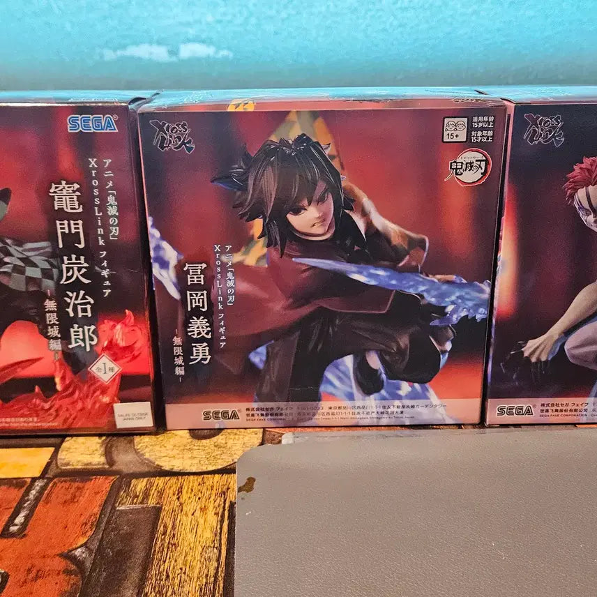 [BUNJANG] Demon Slayer Akaza Giyu Xross Link Figure Set / 귀멸의칼날 피규어 탄지로/아카자/기유 세트 xross link 미개봉