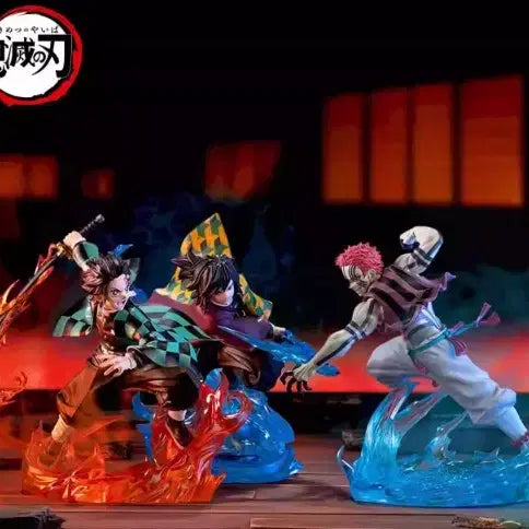 [BUNJANG] Demon Slayer Akaza Giyu Xross Link Figure Set / 귀멸의칼날 피규어 탄지로/아카자/기유 세트 xross link 미개봉