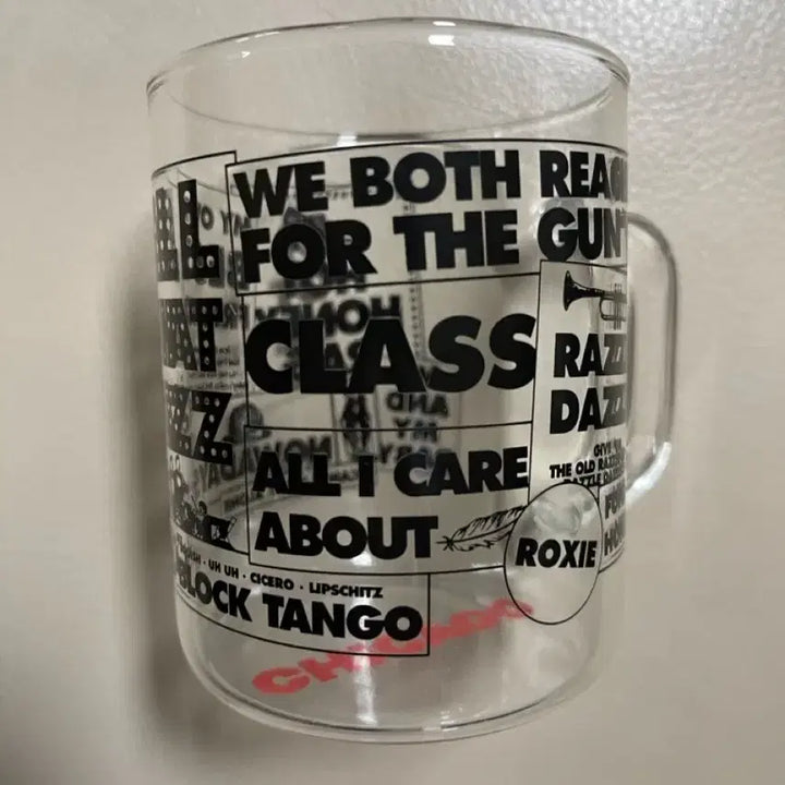 [BUNJANG] Chicago Musical Glass Cup B Type / 뮤지컬 시카고 유리컵 b타입