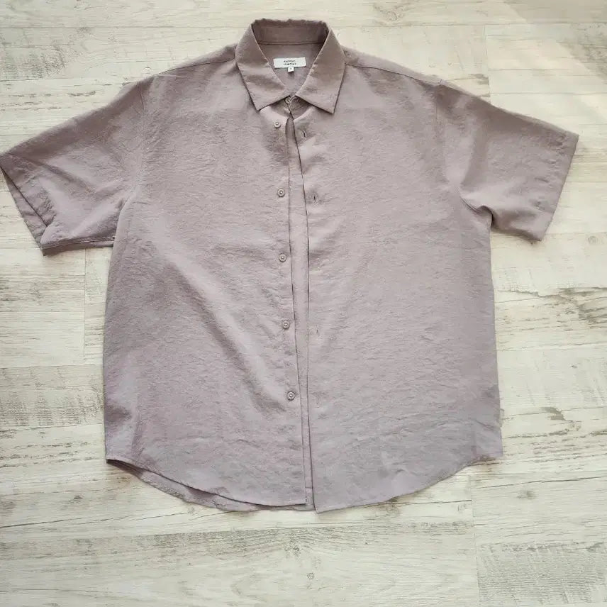 [BUNJANG] Musinsa Standard Linen-like Oversized Short Sleeve Shirt / 무신사 스탠다드 린넨라이크 오버핏 반팔 셔츠. M(100~105)사이즈