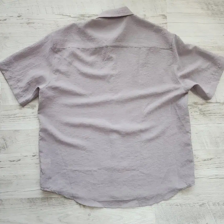[BUNJANG] Musinsa Standard Linen-like Oversized Short Sleeve Shirt / 무신사 스탠다드 린넨라이크 오버핏 반팔 셔츠. M(100~105)사이즈