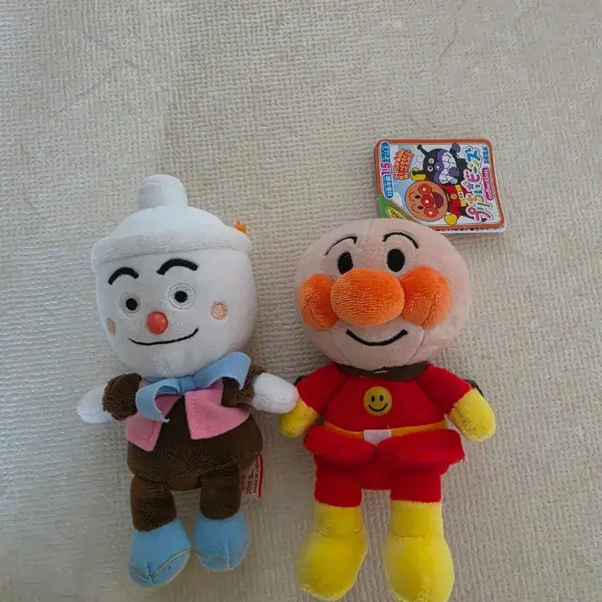 [BUNJANG] Anpanman &amp; Donburiman Plush Set / 호빵맨&amp;덮밥맨 인형