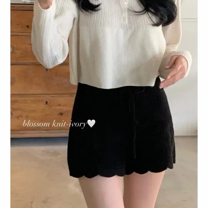 [BUNJANG] Shop Minet Blossom Knit Ivory / 샵미네트 블러썸 blossom 니트 아이보리
