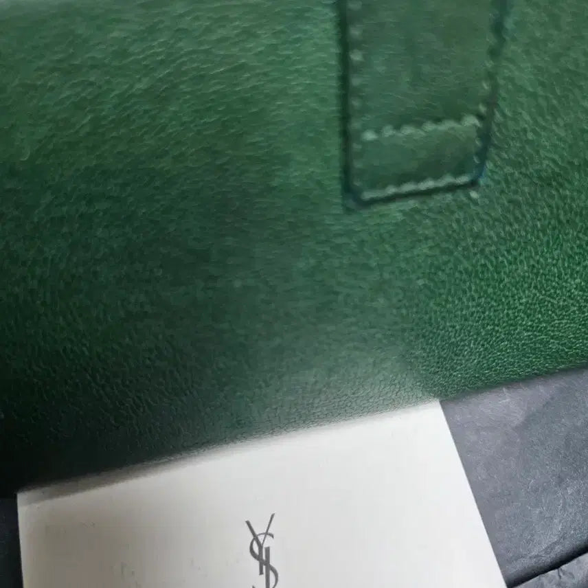 [BUNJANG] YSL Green Long Wallet / 정품 YSL 그린 장지갑