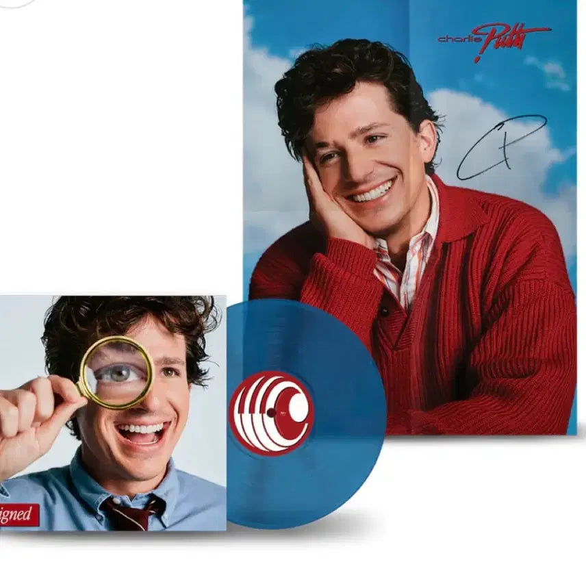 [BUNJANG] Charlie Puth Signed LP (Blue Vinyl) / 찰리푸스 친필싸인 LP (블루 바이닐 버전)