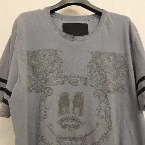[BUNJANG] Philip Mickey Print T-shirt / 고급 미키 프린팅 필립 티셔츠