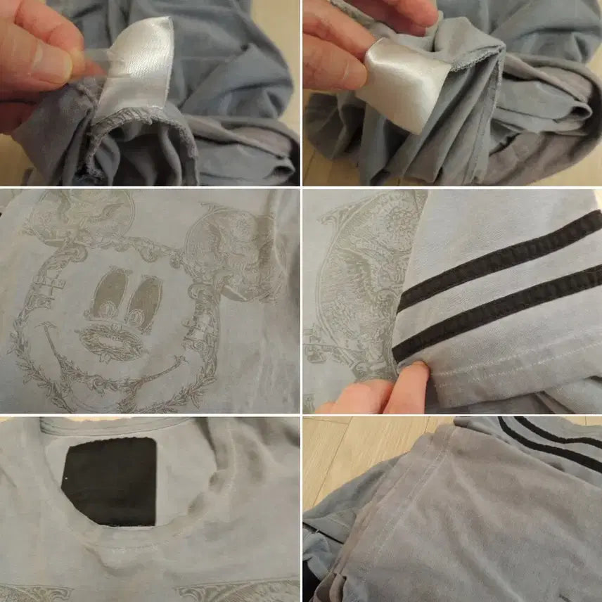 [BUNJANG] Philip Mickey Print T-shirt / 고급 미키 프린팅 필립 티셔츠