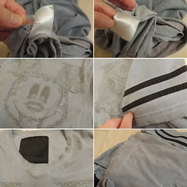 [BUNJANG] Philip Mickey Print T-shirt / 고급 미키 프린팅 필립 티셔츠