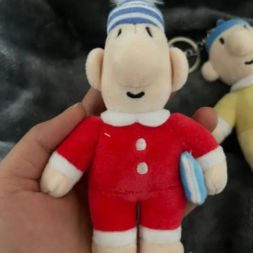 [BUNJANG] Pat &amp; Mat Pajama Doll Keyring Bundle Set / (일괄) 패트와 매트 파자마 인형 키링