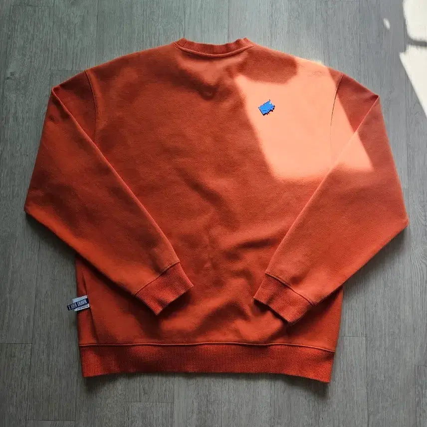 [BUNJANG] Ader Error x Maison Kitsune Fox Orange Sweatshirt / 아더에러x메종키츠네 요가 블루 폭스 오렌지 맨투맨 A2 105
