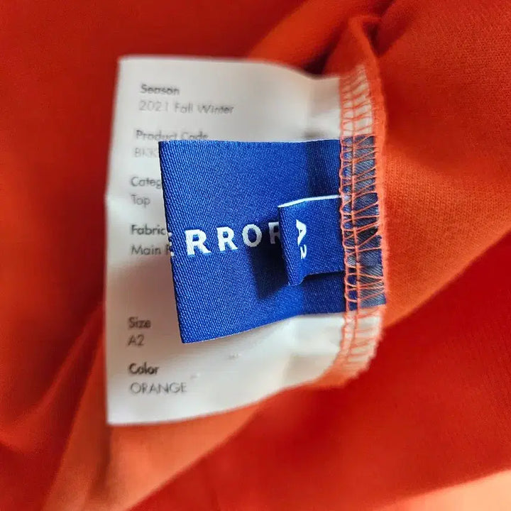 [BUNJANG] Ader Error x Maison Kitsune Fox Orange Sweatshirt / 아더에러x메종키츠네 요가 블루 폭스 오렌지 맨투맨 A2 105