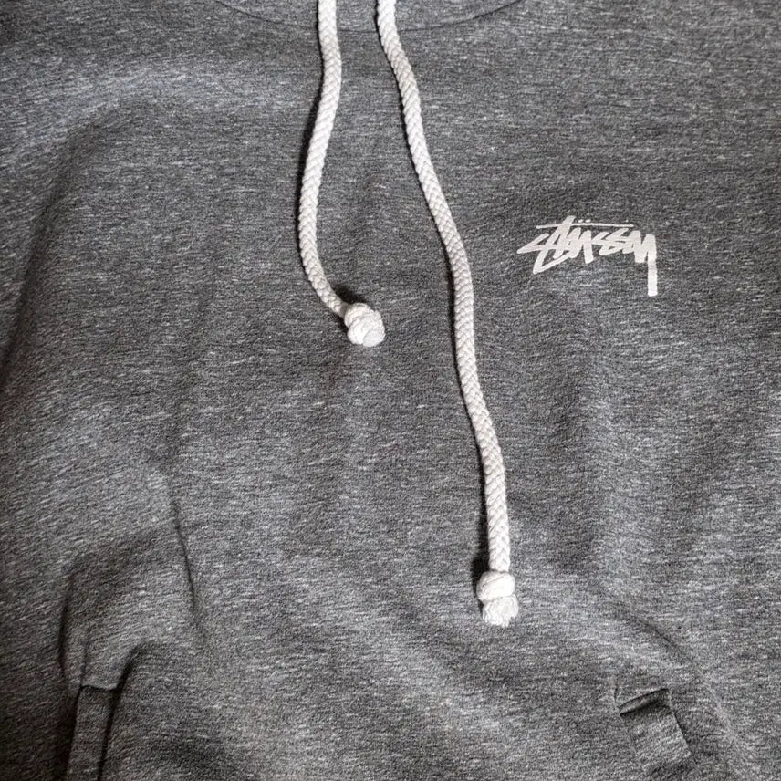 [BUNJANG] Stussy Graphic Hooded Zip-up Gray S / 스투시 그래픽 후드집업 그레이 S