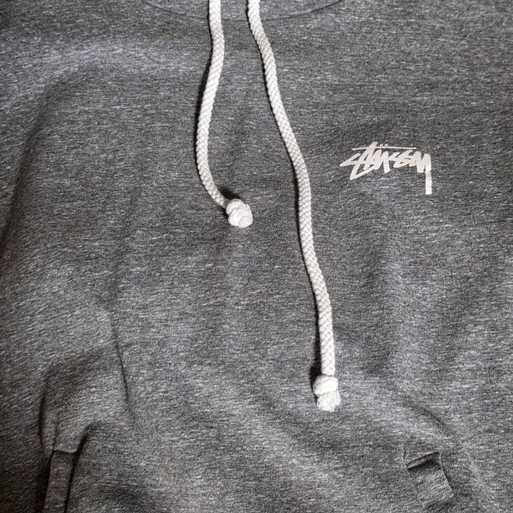 [BUNJANG] Stussy Graphic Hooded Zip-up Gray S / 스투시 그래픽 후드집업 그레이 S