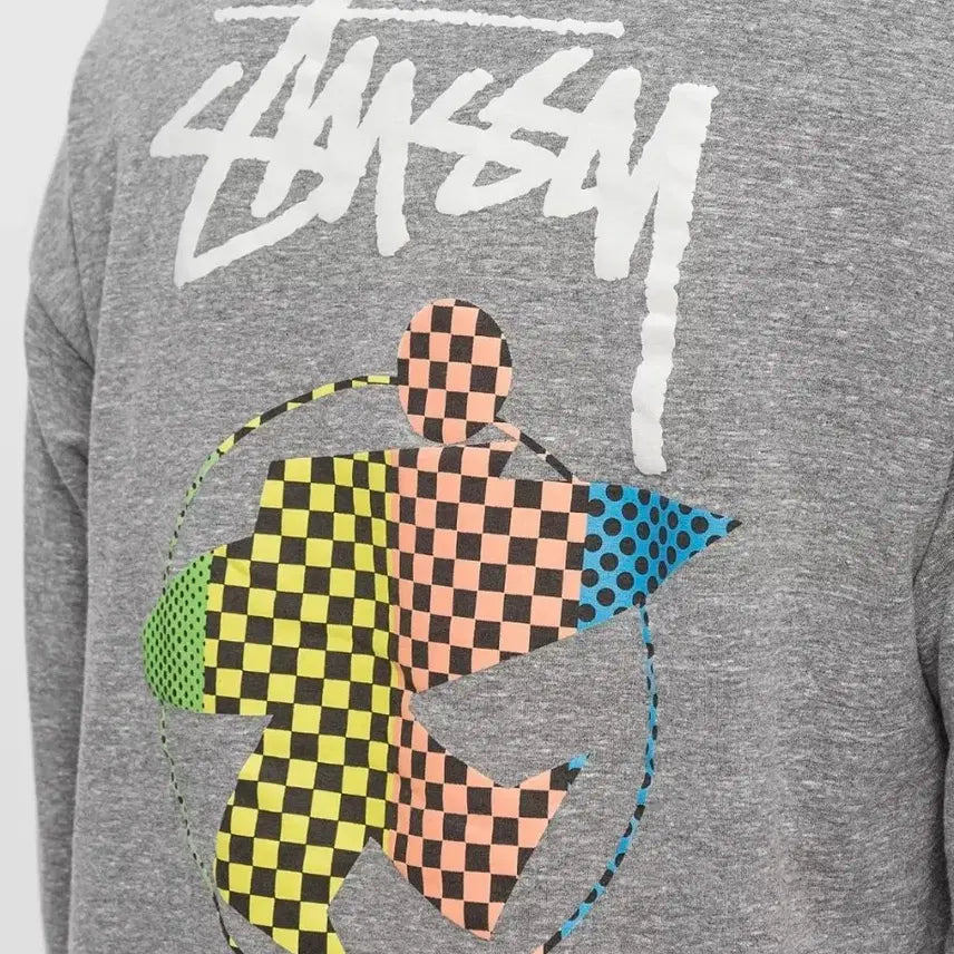 [BUNJANG] Stussy Graphic Hooded Zip-up Gray S / 스투시 그래픽 후드집업 그레이 S