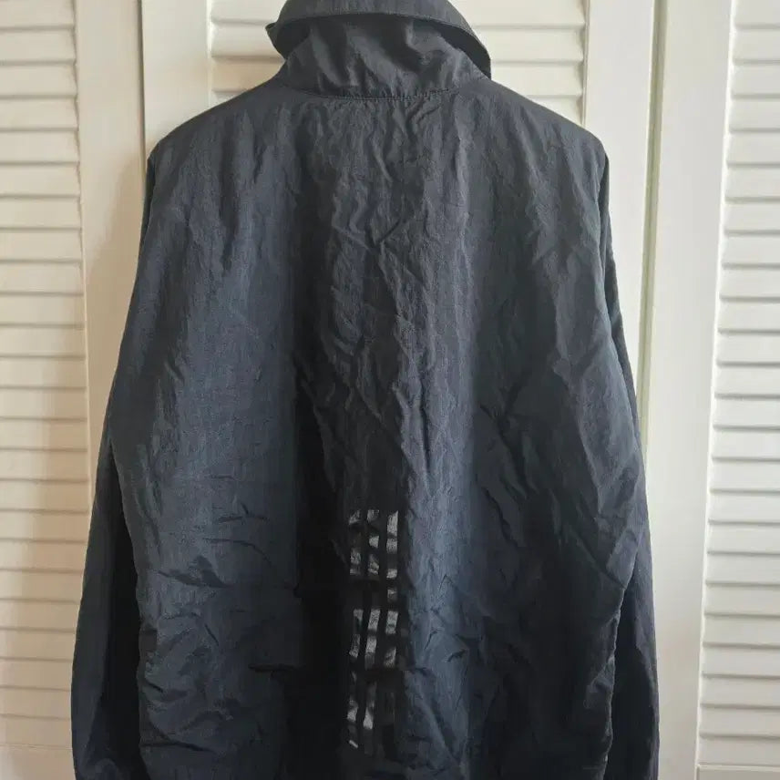 [BUNJANG] Adidas Black Windbreaker Half-Zip Jacket / 아디다스 블랙 바람막이 반집업자켓