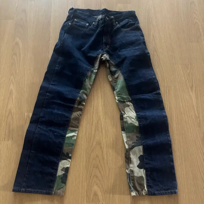 [BUNJANG] Kojima Jeans Camo Pattern Denim Pants / 코지마 진즈 데님 팝니다
