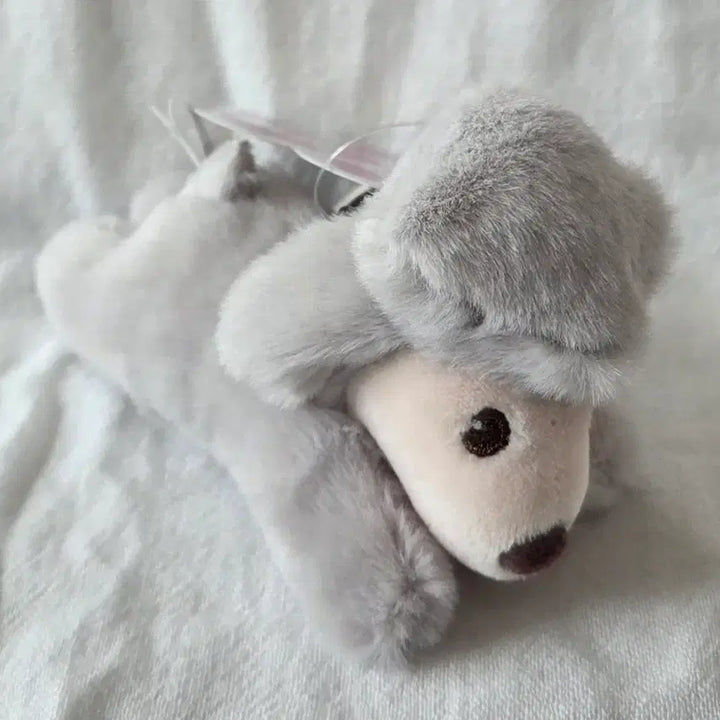 [BUNJANG] Poodle Gray Plush Keyring / 푸들 인형 키링 회색