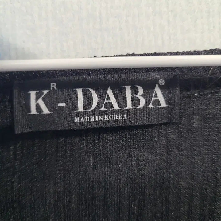 [BUNJANG] K-DABA Wrap Style Black T-Shirt / K-DABA 랩 스타일 반팔 블랙 티셔츠