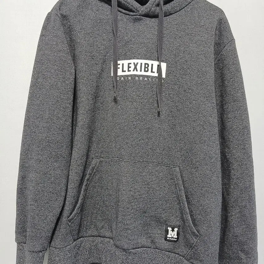 [BUNJANG] M.Holiday FLEXIBLE Gray Hooded T-shirt / M.Holiday 회색 FLEXIBLE 후드티
