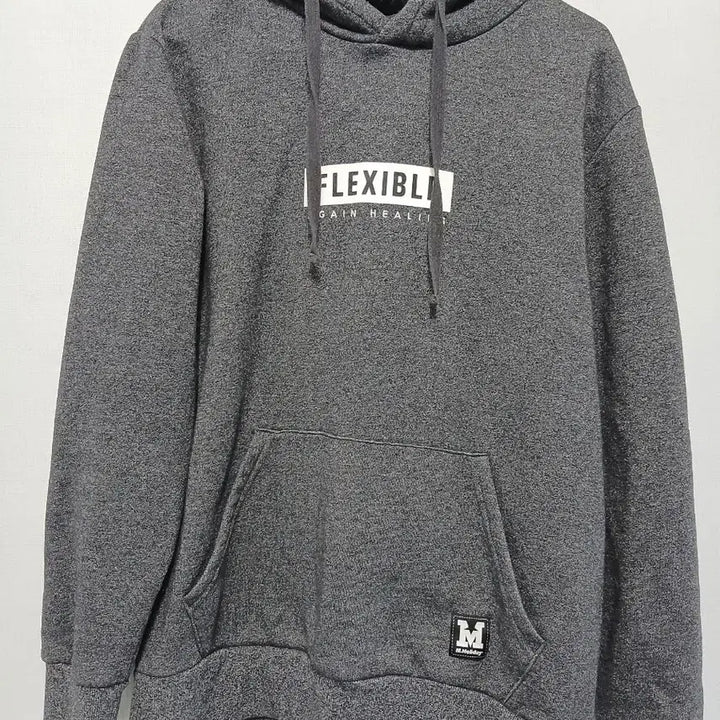 [BUNJANG] M.Holiday FLEXIBLE Gray Hooded T-shirt / M.Holiday 회색 FLEXIBLE 후드티