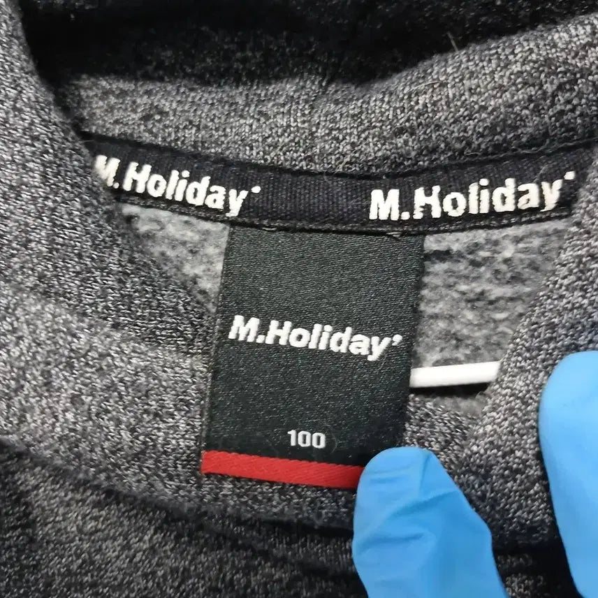 [BUNJANG] M.Holiday FLEXIBLE Gray Hooded T-shirt / M.Holiday 회색 FLEXIBLE 후드티