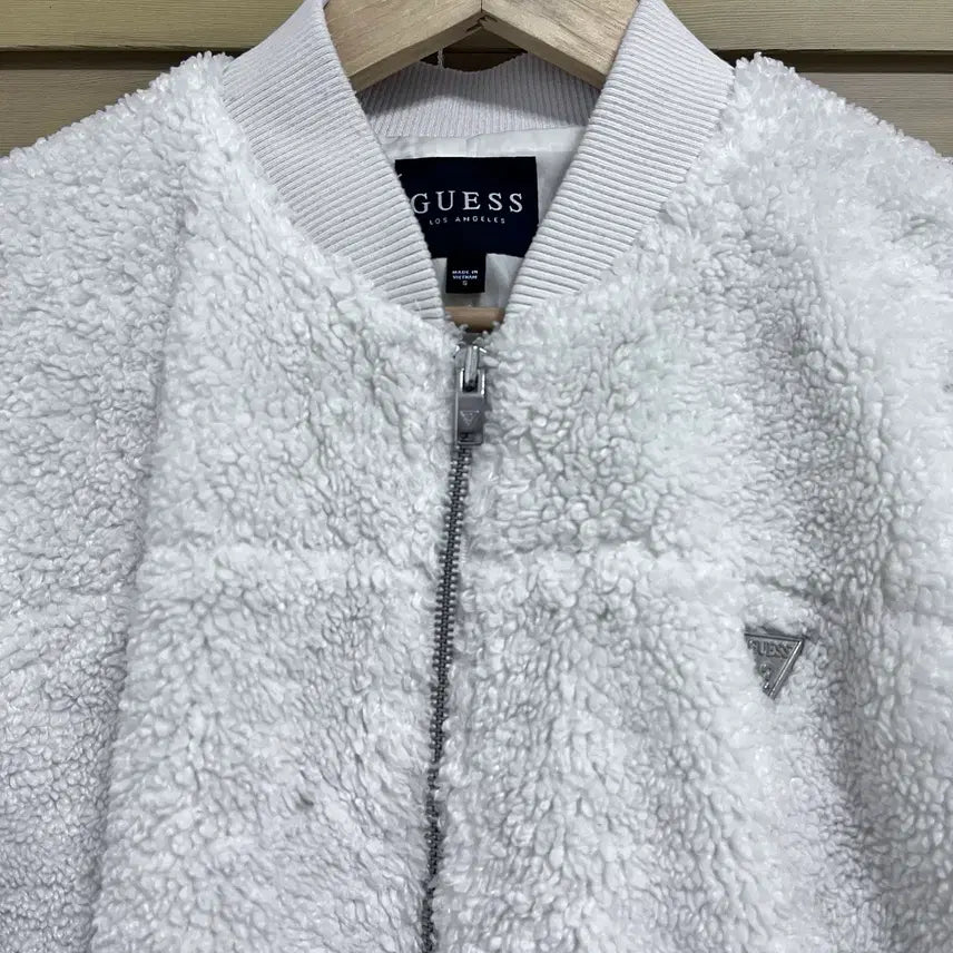[BUNJANG] Guess Ivory Boucle Blouson Jacket - Women&