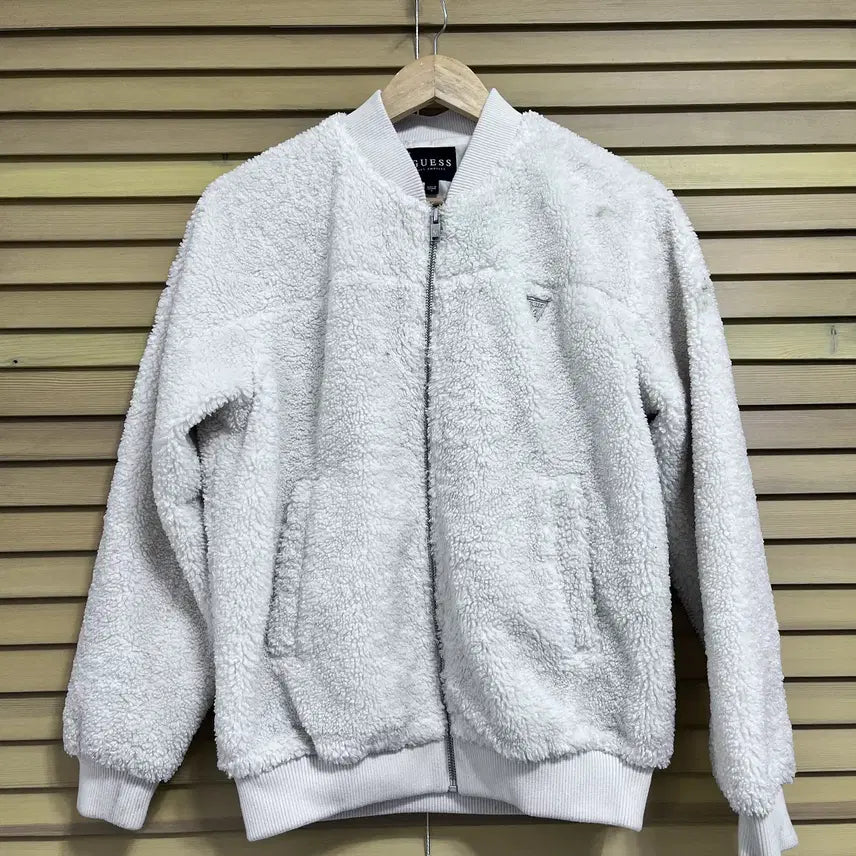 [BUNJANG] Guess Ivory Boucle Blouson Jacket - Women&
