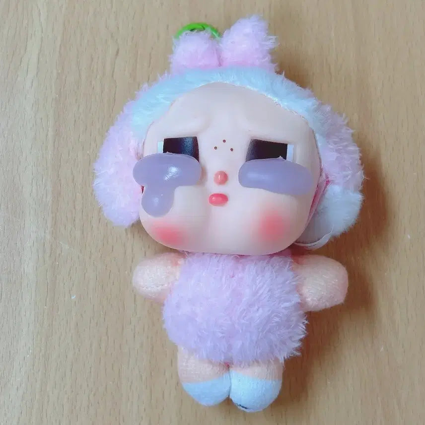 [BUNJANG] Crybaby Pink Rabbit Doll Keychain (8 Pieces) / 크라이베이비 핑크 토끼 인형 키링 8개