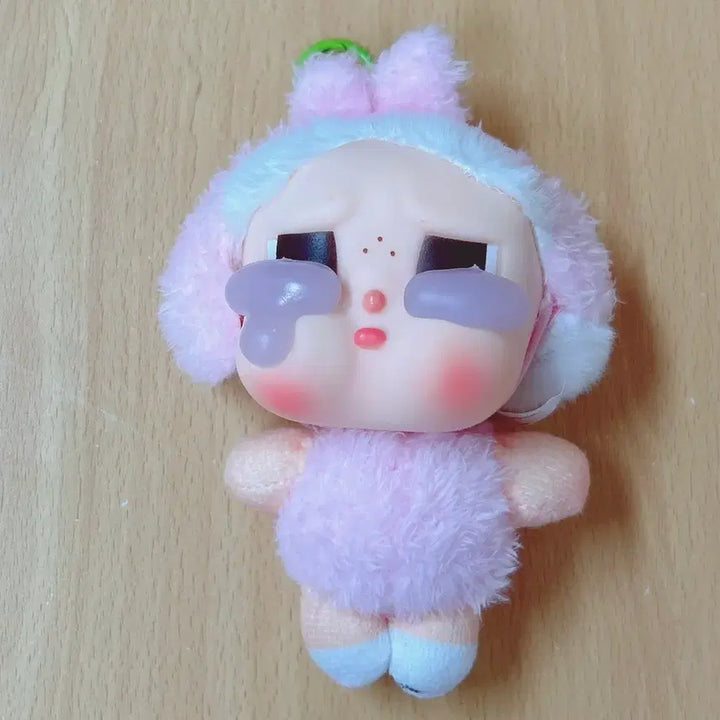 [BUNJANG] Crybaby Pink Rabbit Doll Keychain (8 Pieces) / 크라이베이비 핑크 토끼 인형 키링 8개