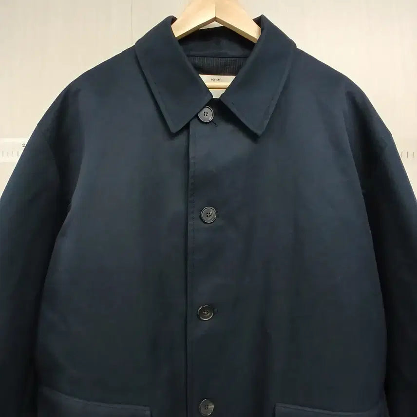 [BUNJANG] pottery Navy Blue Single Trench Coat / pottery 네이비 블루 싱글 트렌치 코트
