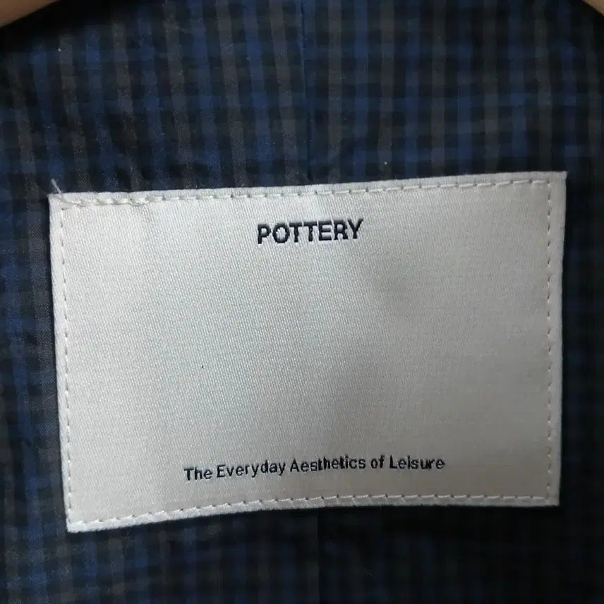 [BUNJANG] pottery Navy Blue Single Trench Coat / pottery 네이비 블루 싱글 트렌치 코트