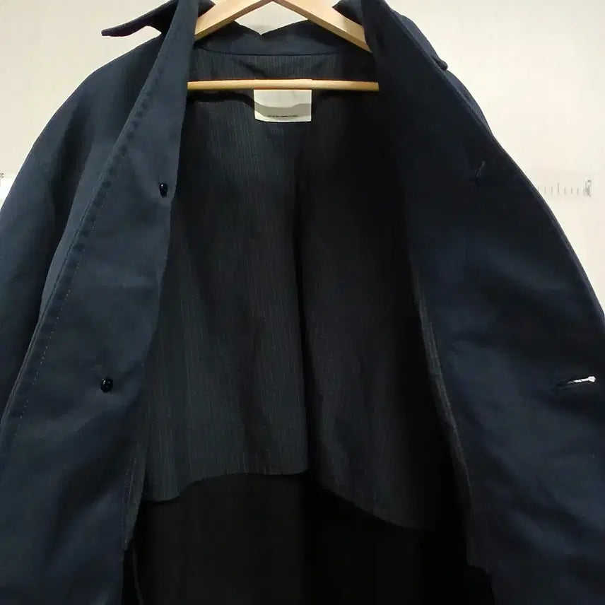 [BUNJANG] pottery Navy Blue Single Trench Coat / pottery 네이비 블루 싱글 트렌치 코트