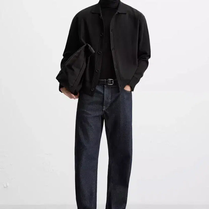 [SOLD OUT] 자라 블랙 릴렉스핏 카라 가디건