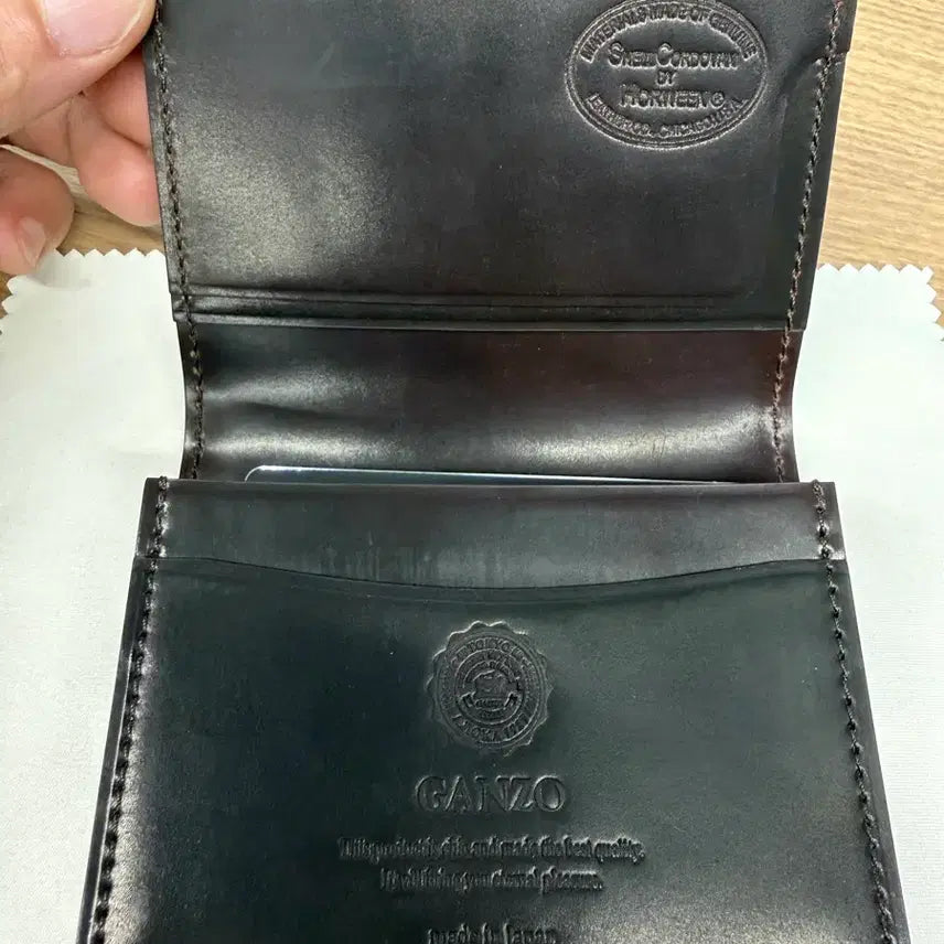 [BUNJANG] Ganzó Shell Cordovan Business Card Holder / 간조 쉘코도반 명함지갑