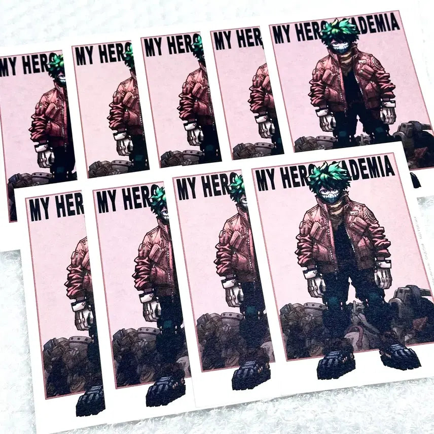 [BUNJANG] My Hero Academia Midoriya Izuku Comic Postcard Set / 히로아카 미도리야 이즈쿠 코믹스 특전 엽서 8장 일괄