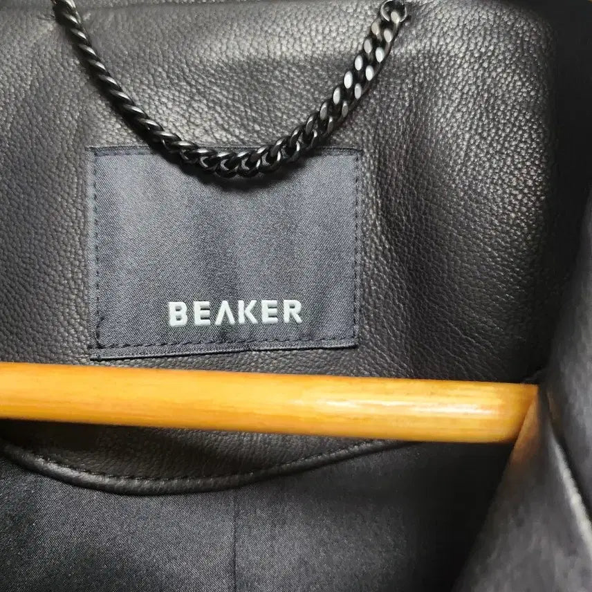 [BUNJANG] Beaker Black Leather Blouson Jacket / 비어커 블랙 레더 블루종 자켓
