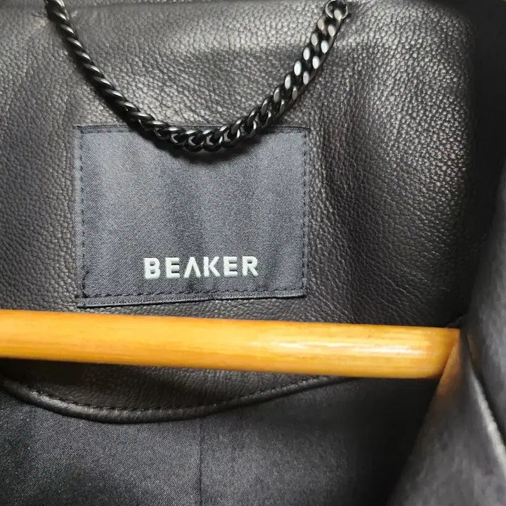 [BUNJANG] Beaker Black Leather Blouson Jacket / 비어커 블랙 레더 블루종 자켓