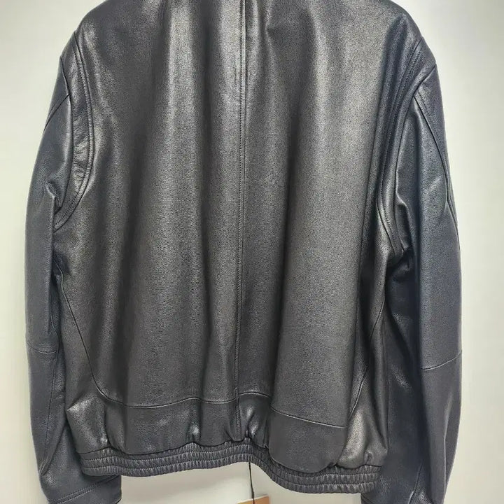 [BUNJANG] Beaker Black Leather Blouson Jacket / 비어커 블랙 레더 블루종 자켓
