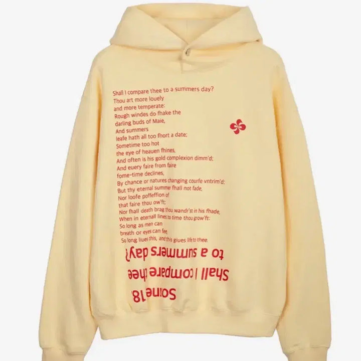 [BUNJANG] HERETIC SONNET 18 HOODIE Butter Color / 헤레틱 SONNET 18 HOODIE butter 버터색