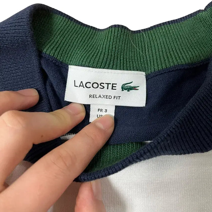 [BUNJANG] Lacoste Stripe Relaxed Fit T-shirt / 라코스테 스트라이프 릴렉스핏 티셔츠 FR 3