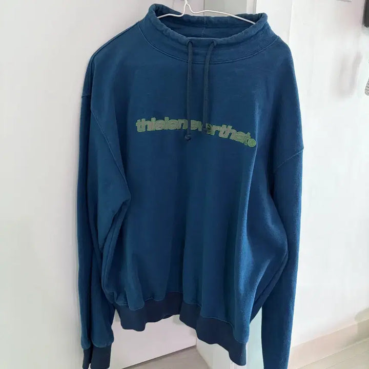 [BUNJANG] thisisneverthat Hooded Pullover Blue M / 디네댓 디스이즈네버댓 후드티 풀오버 블루 M