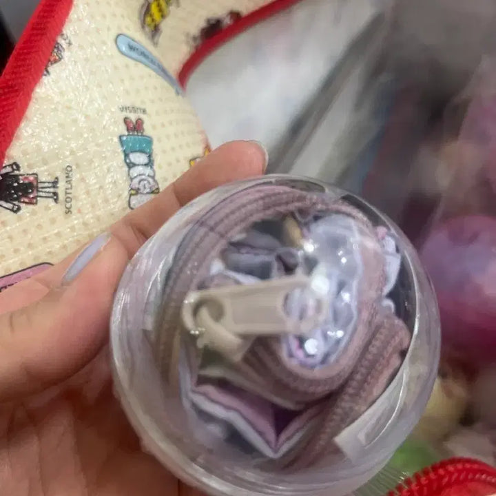 [BUNJANG] Rilakkuma Pastel Pink Pouch with Capsule / 리락쿠마 파우치 가챠 (캡슐있음) 새상품