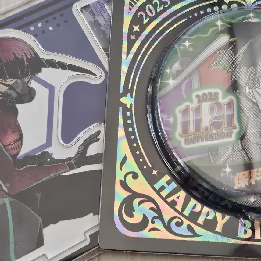 [BUNJANG] Kaiju No. 8 Hoshina Birthday Acrylic Can Badge Set / 괴수 8호 호시나 생일 아크릴 캔뱃지