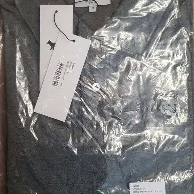 [BUNJANG] Maison Kitsune Fox Head Polo Shirt (Black/Gray) / NM46정품새상품>메종키츠네 폭스헤드 카라티 (블랙/그레이)