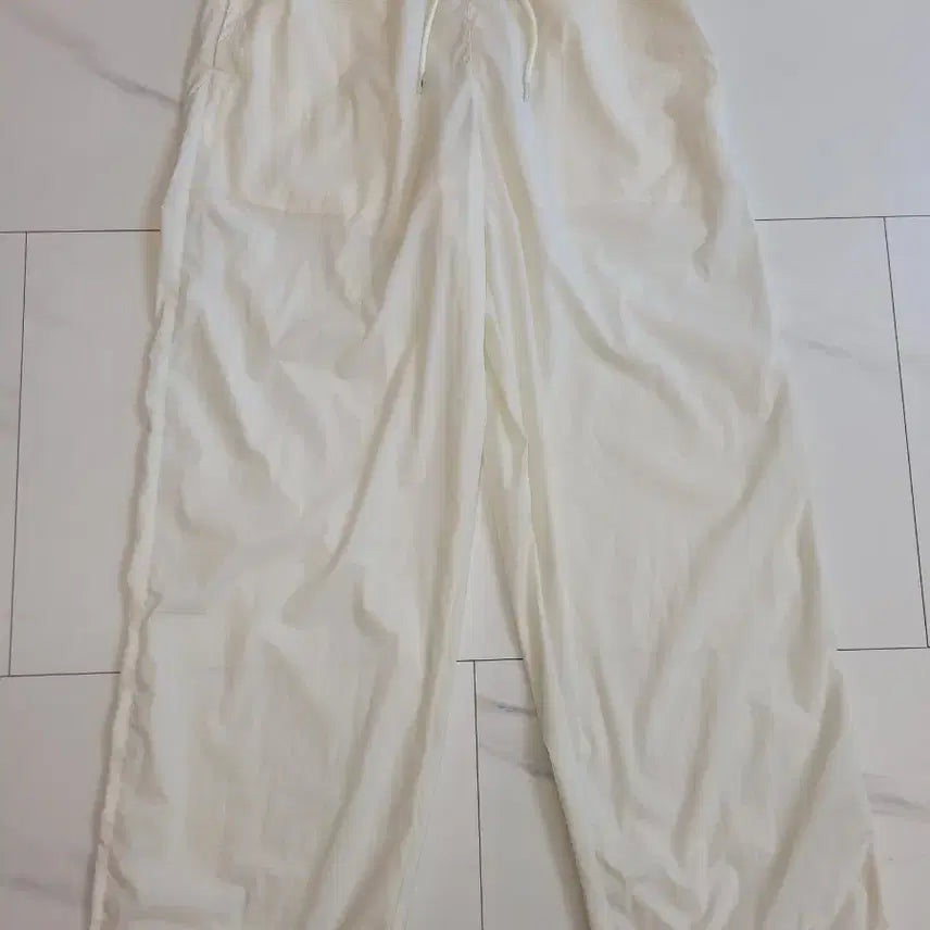 [BUNJANG] Code:graphy Cream M Size String Pants / 코드그라피  크림색 M사이즈 화섬 스트링 팬츠 남여공용 새상품
